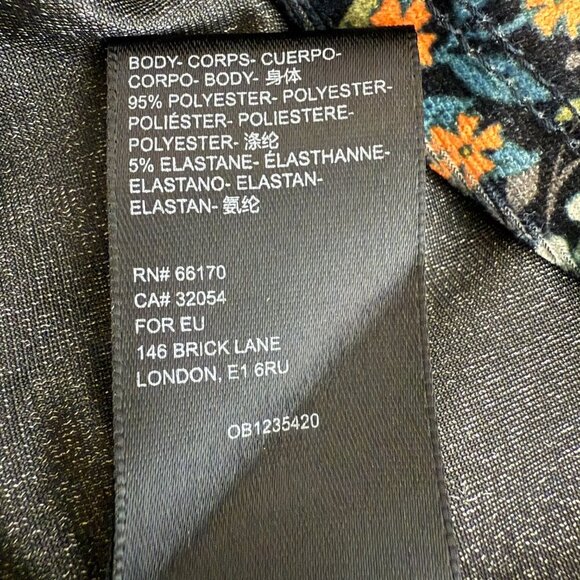 Urban Outfitters Tiger Snake Print Velvet Wrap Mini Dress Women's XS Multi NWOT - Picture 13 of 13